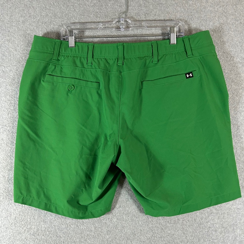 Under Armour Golf Shorts Mens 40 Green Performance Athletic Golfing Sportswear - Picture 2 of 6